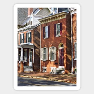 New Castle DE - Row of Townhouses Sticker